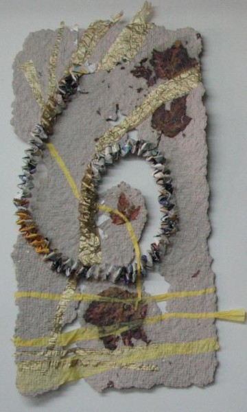 Textile Art titled "Spirale IV" by Lyria, Original Artwork