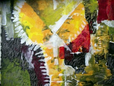 Peinture intitulée "jaune3" par Lyria, Œuvre d'art originale