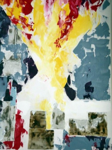 Peinture intitulée "feu2" par Lyria, Œuvre d'art originale