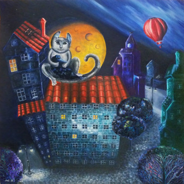 THE STORY OF SOME COUPLE Peinture intitulée "THE STORY OF SOME C…" par Lidia Gajek, Œuvre d'art originale, Huile