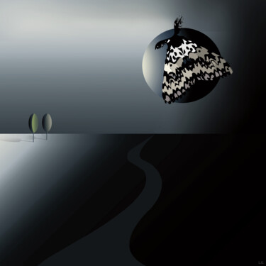 Digital Arts titled "The eclipse" by Lidia Gajek, Original Artwork, 2D Digital Work
