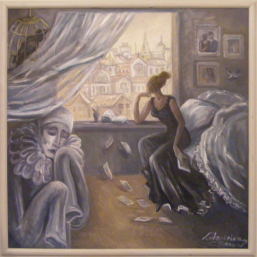 Painting titled ""Ностальгия"" by Lidiia Shurpina, Original Artwork, Oil