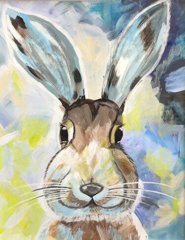 "Rabbit" başlıklı Tablo Lidiia Isakova tarafından, Orijinal sanat, Akrilik