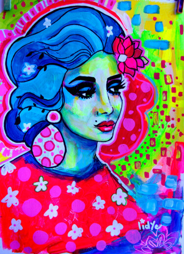 Malerei mit dem Titel "Complex Woman" von Lidye, Original-Kunstwerk, Acryl