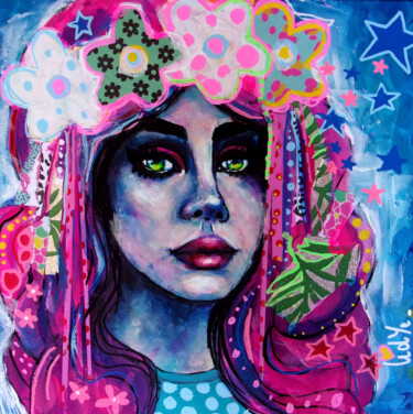 Painting titled "Lana" by Lidye, Original Artwork, Acrylic