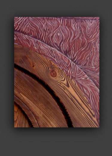 Картина под названием "Фактура дерева" - Marina Liessner, Подлинное произведение искусства