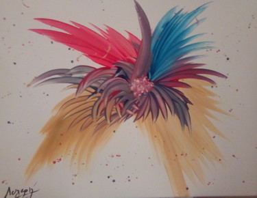 Painting titled "flower" by Ep, Original Artwork, Acrylic