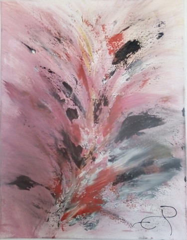 Painting titled "flower" by Ep, Original Artwork, Acrylic