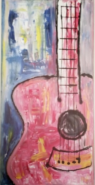 Painting titled "guitar" by Ep, Original Artwork, Acrylic