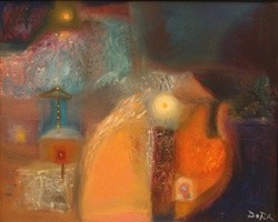 Painting titled "lights" by Joy Dorothea, Original Artwork