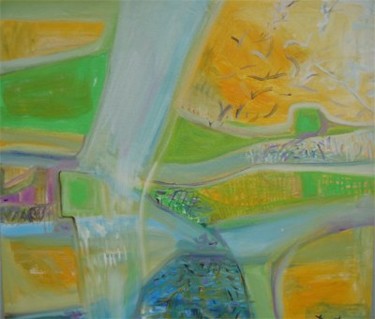 Painting titled "fields" by Joy Dorothea, Original Artwork