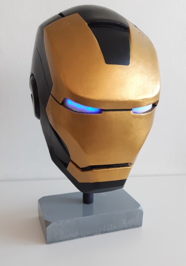 雕塑 标题为“iron man BLACK&GOLD” 由Lightboarder, 原创艺术品, 树脂