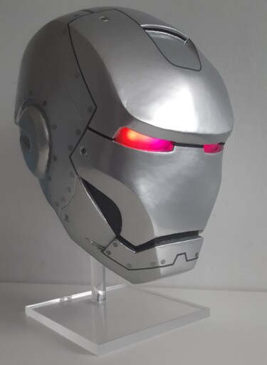 Sculpture titled "iron man MARK 2" by Lightboarder, Original Artwork, Resin