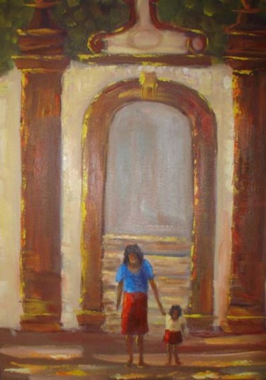 Painting titled "Portão da Fortaleza…" by L.Spinelli, Original Artwork