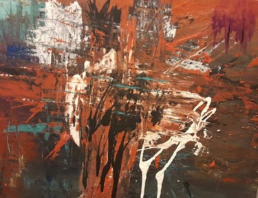 Pittura intitolato "Rural Debris" da Lianne Harrison, Opera d'arte originale, Acrilico