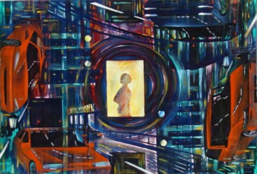 Картина под названием "Шумное одиночество" - Олег Лихошерст, Подлинное произведение искусства, Масло