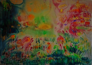 Abstract Modern Art Colorful Original Painting Landscape Art Painting titled "Abstract Modern Art…" by Lika Kakhidze, Original Art, Acrylic