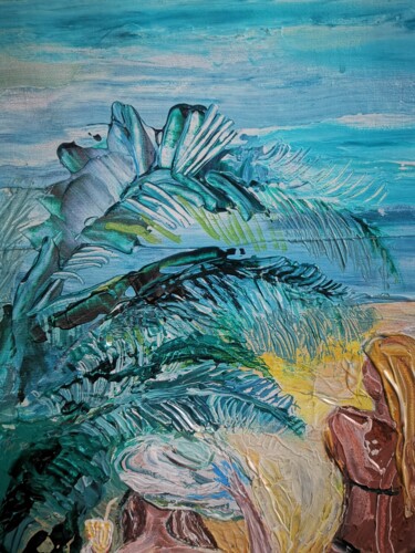Pittura intitolato "Beach, Island, Land…" da Lika Kakhidze, Opera d'arte originale, Acrilico