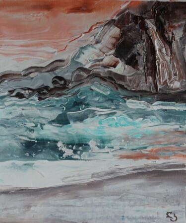 Pittura intitolato "Landscape Island pa…" da Lika Kakhidze, Opera d'arte originale, Acrilico