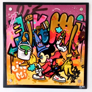Картина под названием "Fantasía" - Lik Mi, Подлинное произведение искусства, Рисунок распылителем краски