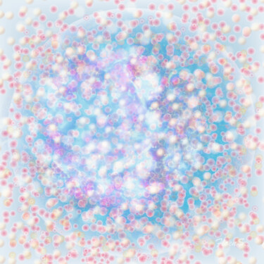 Digitale Kunst mit dem Titel "Quantum field - Fus…" von Lika Floens., Original-Kunstwerk, Digitale Malerei