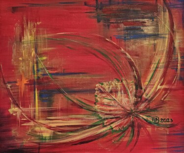 Картина под названием ""Automne"" - Lila Licari, Подлинное произведение искусства, Акрил Установлен на Деревянная рама для н…