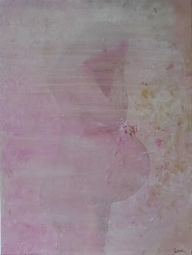 Schilderij getiteld "True self-love" door Lilac, Origineel Kunstwerk, Acryl