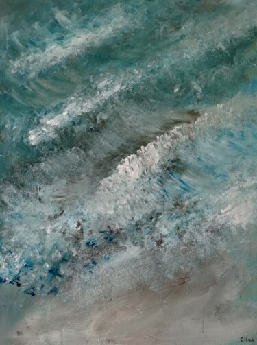 Painting titled "Surf" by Lilac, Original Artwork, Acrylic