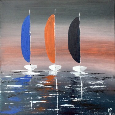 Pintura intitulada "Balade 10" por Marie-Pascale Le Goff (L’île à L’eau), Obras de arte originais, Acrílico