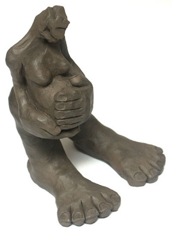 Sculpture titled "LaMemoire" by Lilavert Cc, Original Artwork, Terra cotta