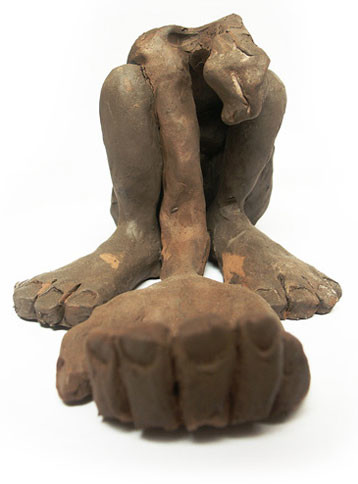 Escultura intitulada "sans titre" por Lilavert Cc, Obras de arte originais, Terracota