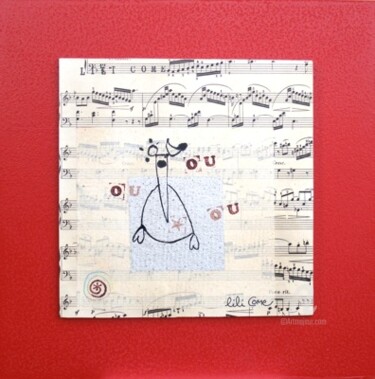 Collages getiteld "Série musique porté…" door Lili Come, Origineel Kunstwerk, Collages