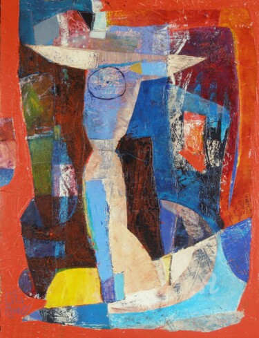 Painting titled ""L'évadé d'un jeux…" by Lili Come, Original Artwork, Oil