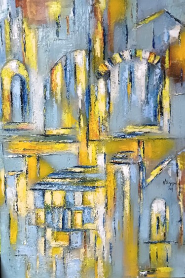 Painting titled ""Memoria lucale".-…" by Lili-Suzzoni, Original Artwork, Oil