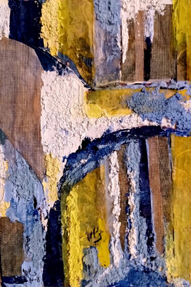 Картина под названием ""Ponti"; Passage.-6" - Lili-Suzzoni, Подлинное произведение искусства, Масло