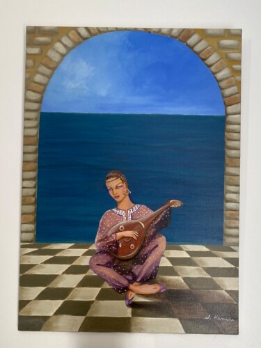Painting titled "Musique" by Lilia Hamida, Original Artwork, Acrylic