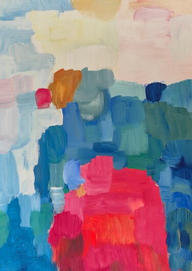 Картина под названием "Вверх" - Лилия Норкина, Подлинное произведение искусства, Гуашь
