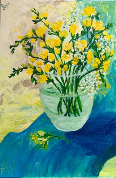 Painting titled "Spring" by Lilia Norkina, Original Artwork, Acrylic