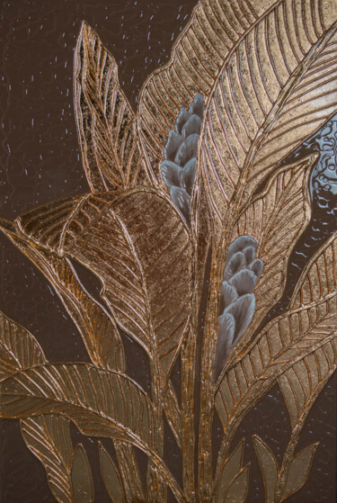 Картина под названием "Цветение в тропиках" - Лилия Шагалиева (LI MILNE), Подлинное произведение искусства, Акрил