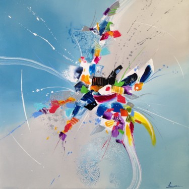 Malerei mit dem Titel "Ice" von Lilian Fournier, Original-Kunstwerk, Öl