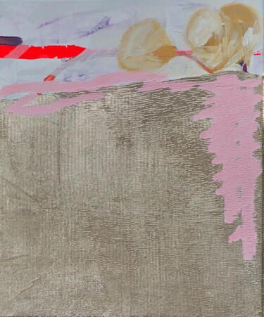 Картина под названием "STAY GOLD" - Lilian Frohn, Подлинное произведение искусства, Акрил Установлен на Деревянная рама для…