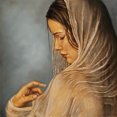 Painting titled "LO SPAZIO DEL SILEN…" by Liliana Fumagalli, Original Artwork, Oil