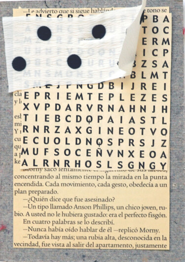 Collagen mit dem Titel "Postcard 4" von Liliana Kancepolski, Original-Kunstwerk, Collagen