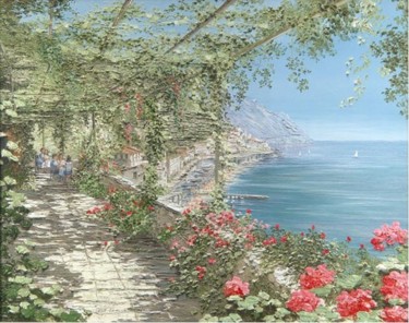 Painting titled "Amalfi" by Liliana Frasca, Original Artwork