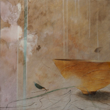 Peinture intitulée "Ascension" par Liliane Bordes, Œuvre d'art originale, Acrylique