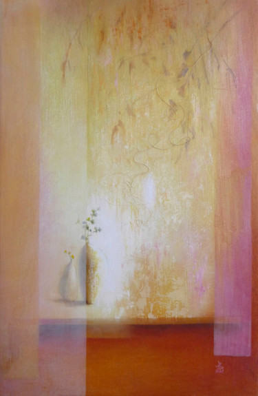 Peinture intitulée "Lumière des secrets" par Liliane Bordes, Œuvre d'art originale, Acrylique Monté sur Châssis en bois