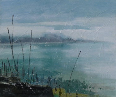 Peinture intitulée "Matin d'hiver aux A…" par Liliane Bordes, Œuvre d'art originale, Acrylique