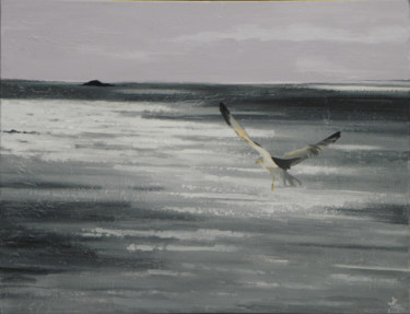 Peinture intitulée "Seulement le vent" par Liliane Bordes, Œuvre d'art originale, Acrylique