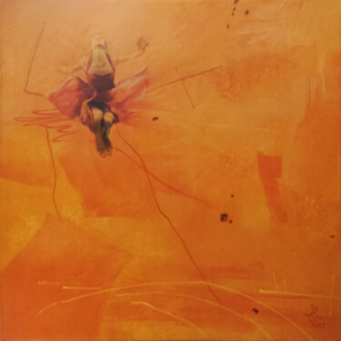 Mango Peinture intitulée "Mango" par Jo San-Liliane Bordes, Œuvre d'art originale, Acrylique Monté sur Panneau de bois