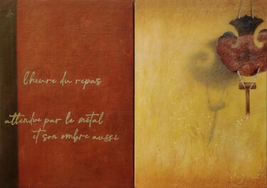 Malarstwo zatytułowany „Métal 2” autorstwa Liliane Bordes, Oryginalna praca, Akryl